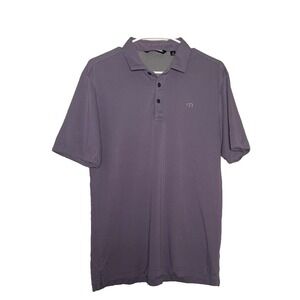 Travis Matthew Polo Shirt Men's Medium Purple‎ Golf  Activewear Logo